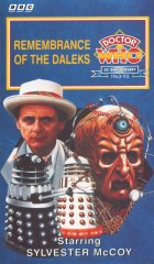 BBC cover for Remembrance of the Daleks - this was a slip case, but has been modified for use as a normal single cover