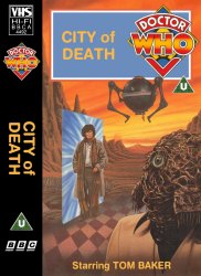 Michael's audio cassette cover for City of Death, art by Andrew Skilleter