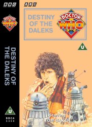 Michael's audio cassette cover for Destiny of the Daleks, art by Andrew Skilleter