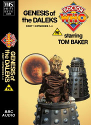 Michael's audio cassette cover for Genesis of the Daleks - Part 1, art by Chris Achilleos