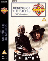 Michael's audio cassette cover for Genesis of the Daleks - Part 1, art by Alister Pearson