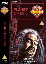 Michael's audio cassette cover for Planet of Evil, art by Andrew Skilleter 