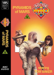 Michael's audio cassette cover for Pyramids of Mars, art by Chris Achilleos