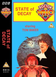 Michael's audio cassette cover for State of Decay, art by Andrew Skilleter