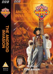 Michael's audio cassette cover for The Android Invasion, art by Colin Howard