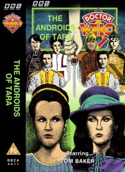 Michael's audio cassette cover for The Androids of Tara, art by Raymond Twatt & coloured by Martin Hearn