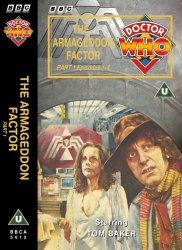 Michael's audio cassette cover for The Armageddon Factor - Part 1, art by Bill Donohoe