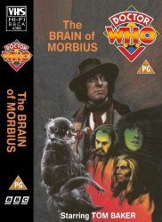 Michael's audio cassette cover for The Brain of Morbius, art by Alister Pearson