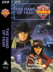 Michael's audio cassette cover for The Hand of Fear, art by Colin Howard