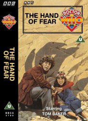 Michael's audio cassette cover for The Hand of Fear, art by Roy Knipe