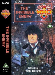 Michael's audio cassette cover for The Invisible Enemy, art by Alister Pearson