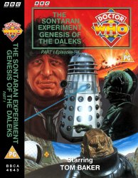 Michael's audio cassette cover for The Sontaran Experiment & Genesis of the Daleks - Tape 1, art by Andrew Skilleter