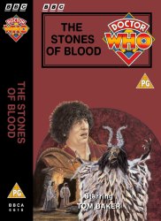 Michael's audio cassette cover for The Stones of Blood, art by Andrew Skilleter