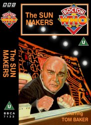 Michael's audio cassette cover for The Sun Makers, art by Andrew Skilleter